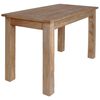 vidaXL Table à manger bois d'acajou massif 120x60x77 cm