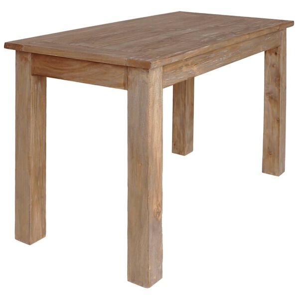 vidaXL Table à manger bois d'acajou massif 120x60x77 cm