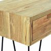 vidaXL Table console 120x35x76 cm Teck massif