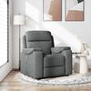 vidaXL Fauteuil inclinable Gris fonc&eacute; Tissu