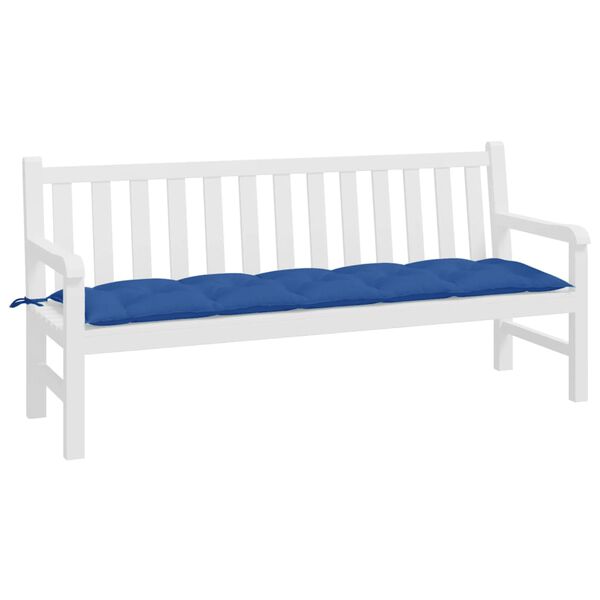 vidaXL Coussin de banc de jardin bleu royal 180x50x7 cm tissu oxford