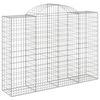 vidaXL Paniers &agrave; gabions arqu&eacute;s 3 pcs 200x50x140/160 cm Fer galvanis&eacute;