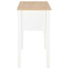 vidaXL Bureau Blanc 109,5 x 45 x 77,5 cm Bois