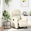 vidaXL Fauteuil inclinable &eacute;lectrique cr&egrave;me similicuir