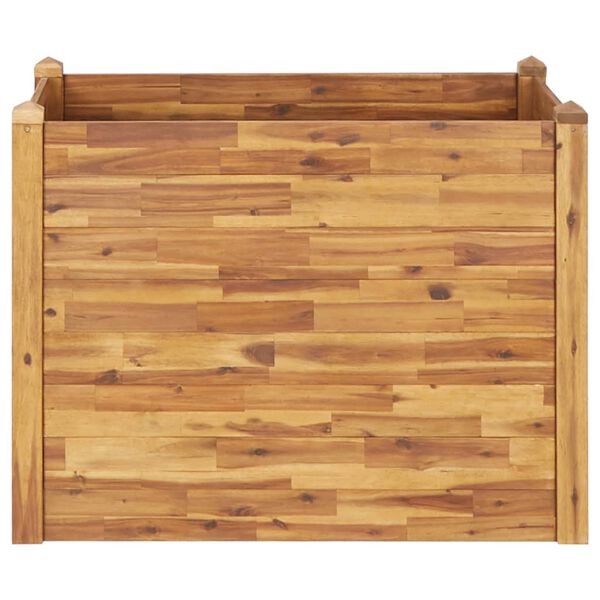 vidaXL Lit sur&eacute;lev&eacute; de jardin 110x60x84 cm Bois massif d'acacia