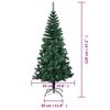 vidaXL Sapin de No&euml;l artificiel pointes iridescentes Vert 120 cm PVC