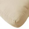 vidaXL Coussin de palette beige 60x40x12 cm tissu