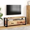 vidaXL Meuble TV 120x35x45 cm Bois massif avec finition miel