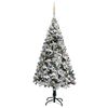 vidaXL Arbre de No&euml;l artificiel pr&eacute;-&eacute;clair&eacute; et boules vert 240 cm PVC
