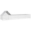 vidaXL Poulailler 8 x 2 x 2 m Acier galvanis&eacute;