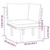 vidaXL Salon de jardin 6 pcs avec coussins Bois d'acacia solide