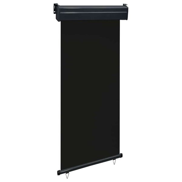 vidaXL Auvent latéral de balcon 105x250 cm noir