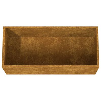 vidaXL Jardinière 62x30x29 cm acier corten