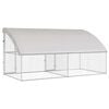 vidaXL Kennel pour Chiens 2 pcs Argent&eacute; 4 x 2 x 2 m Acier