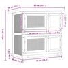 vidaXL Clapier d'ext&eacute;rieur Cage animaux petits 4 portes Bois