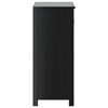 vidaXL Armoire de salle de bain BERG noir 69,5x34x80 cm pin massif