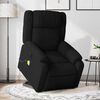 vidaXL Fauteuil inclinable de massage &eacute;lectrique noir tissu