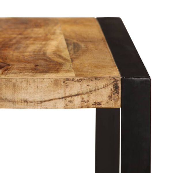 vidaXL Table à manger Bois de manguier brut 180 cm