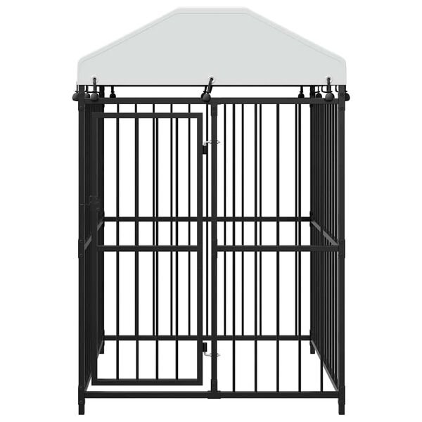 vidaXL Chenil extérieur avec toit pour chiens 120 x 120 x 150 cm