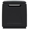 vidaXL Boîte de rangement de jardin 54x53x57 cm 130 L Gris foncé noir