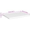 vidaXL Tapis de bain 2 pcs 50x35 cm bambou
