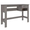 vidaXL Bureau HAMAR Gris clair 110x40x75 cm Bois massif de pin