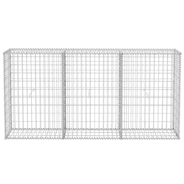 vidaXL Panier de gabion Acier galvanis&eacute; 200x30x100 cm