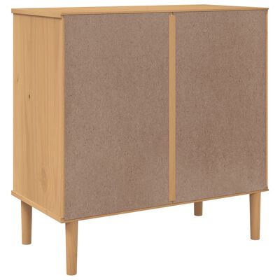 vidaXL Commode SENJA aspect de rotin marron bois de pin solide