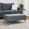 vidaXL Repose-pied gris fonc&eacute; 77x55x31 cm velours