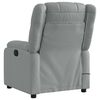 vidaXL Fauteuil inclinable de massage &eacute;lectrique gris clair tissu