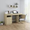 vidaXL Bureau Ch&ecirc;ne sonoma 140x50x76 cm Bois d&rsquo;ing&eacute;nierie