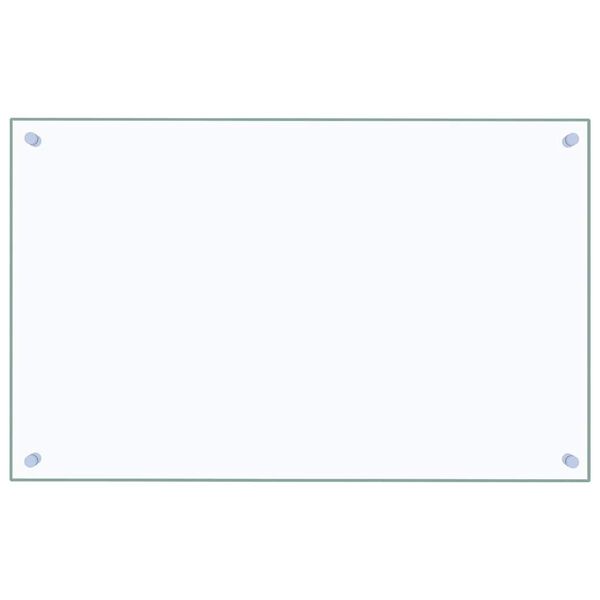 vidaXL Dosseret de cuisine Transparent 80x50 cm Verre trempé