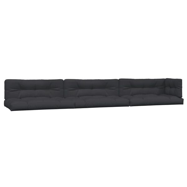 vidaXL Salon palette de jardin avec coussins 6pcs bois d'acacia massif