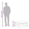 vidaXL Repose-pied de jardin avec coussin bois massif de pin