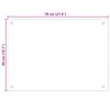 vidaXL Dosserets de cuisine 2 pcs blanc 70x50 cm verre tremp&eacute;
