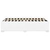 vidaXL Cadre de lit sans matelas blanc similicuir