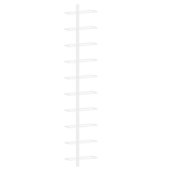 vidaXL Casier &agrave; vin mural pour 10 bouteilles Blanc Fer