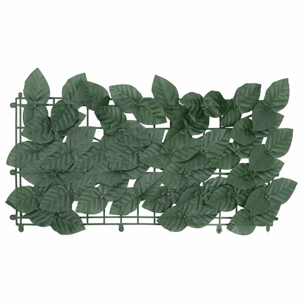 vidaXL &Eacute;cran de balcon avec feuilles vert fonc&eacute; 300x150 cm