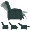 vidaXL Fauteuil inclinable Vert fonc&eacute; Tissu