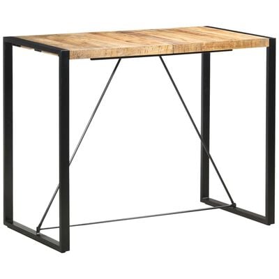 vidaXL Table de bar 140x70x110 cm Bois de manguier massif