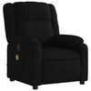 vidaXL Fauteuil de massage inclinable noir tissu