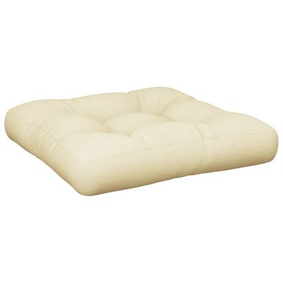 vidaXL Coussin de palette sable 58x58x10 cm tissu