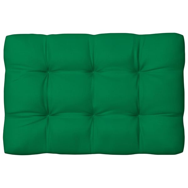 vidaXL Coussins de canap&eacute; palette lot de 7 Vert