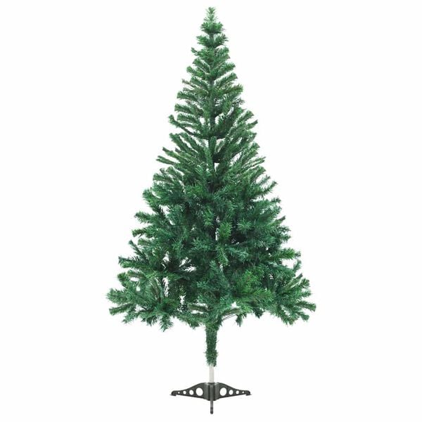 vidaXL Arbre de No&euml;l artificiel pr&eacute;-&eacute;clair&eacute; et boules L 240 cm blanc