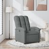 vidaXL Fauteuil inclinable en tissu gris fonc&eacute;
