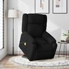 vidaXL Fauteuil inclinable de massage &eacute;lectrique noir tissu