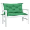 vidaXL Coussins de banc jardin lot de 2 vert 100x50x7 cm tissu Oxford