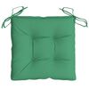 vidaXL Coussins de chaise lot de 4 vert 40x40x7 cm tissu oxford