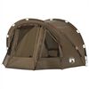 vidaXL Tente de p&ecirc;che 4 personnes vert olive imperm&eacute;able