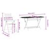 vidaXL Ensemble de salle à manger pour jardin 5 pcs Marron